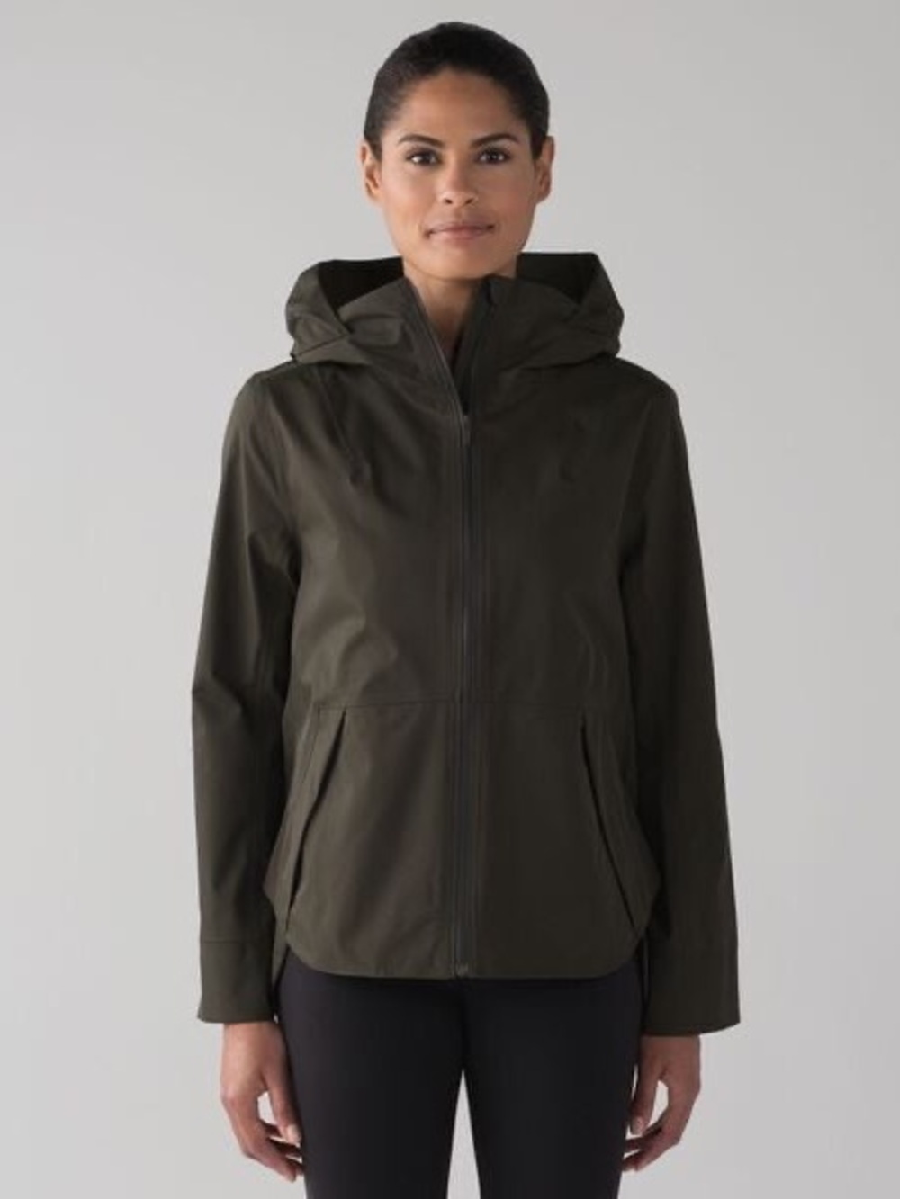Lululemon Everyday Getaway Jacket Activewear Outerwear Olive Waterproof 10